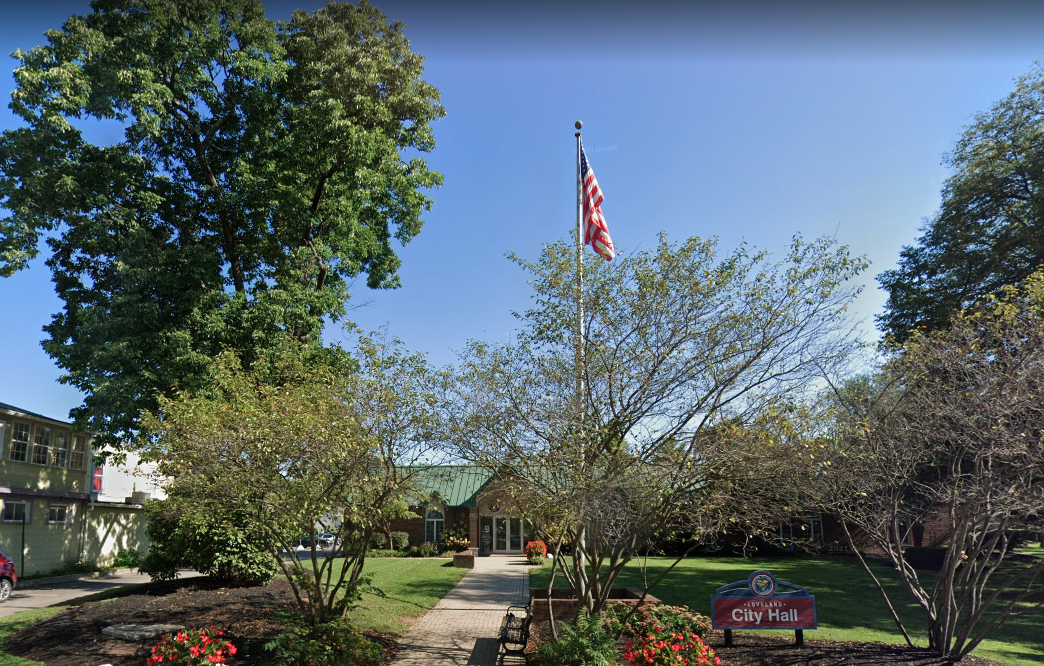Summer view of City Hall Lawn