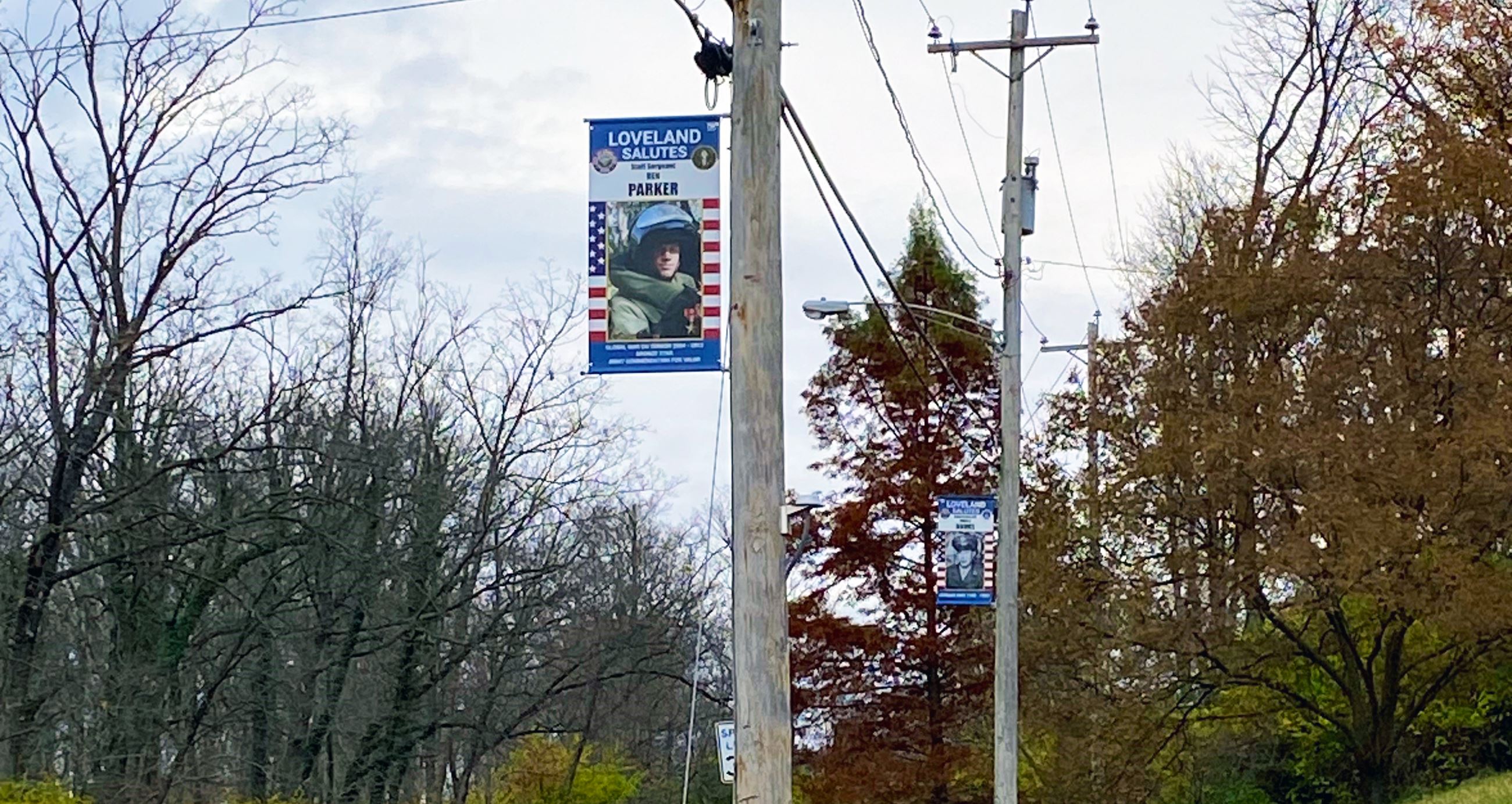 Banners on utility poles