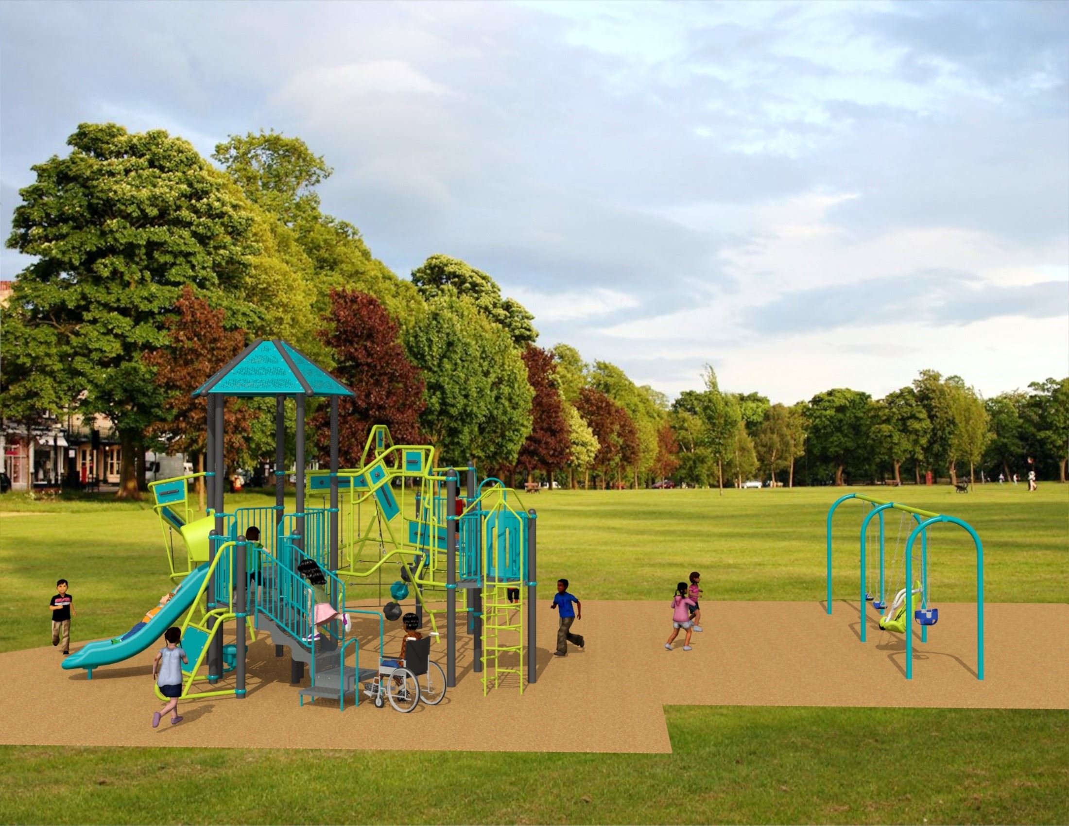 Rendering of new playground